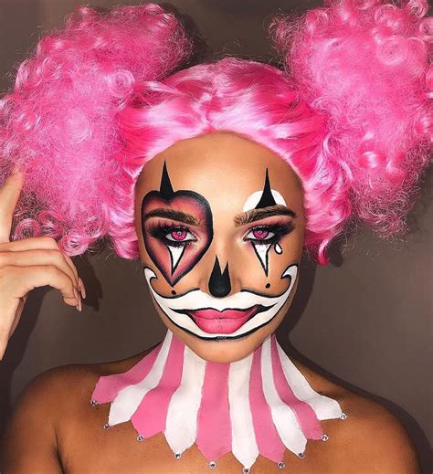 cute pink clown makeup